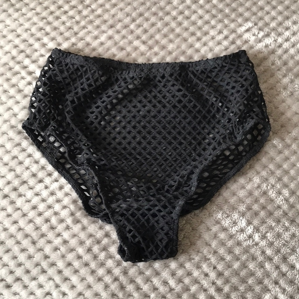 Black fishnet rave bottoms